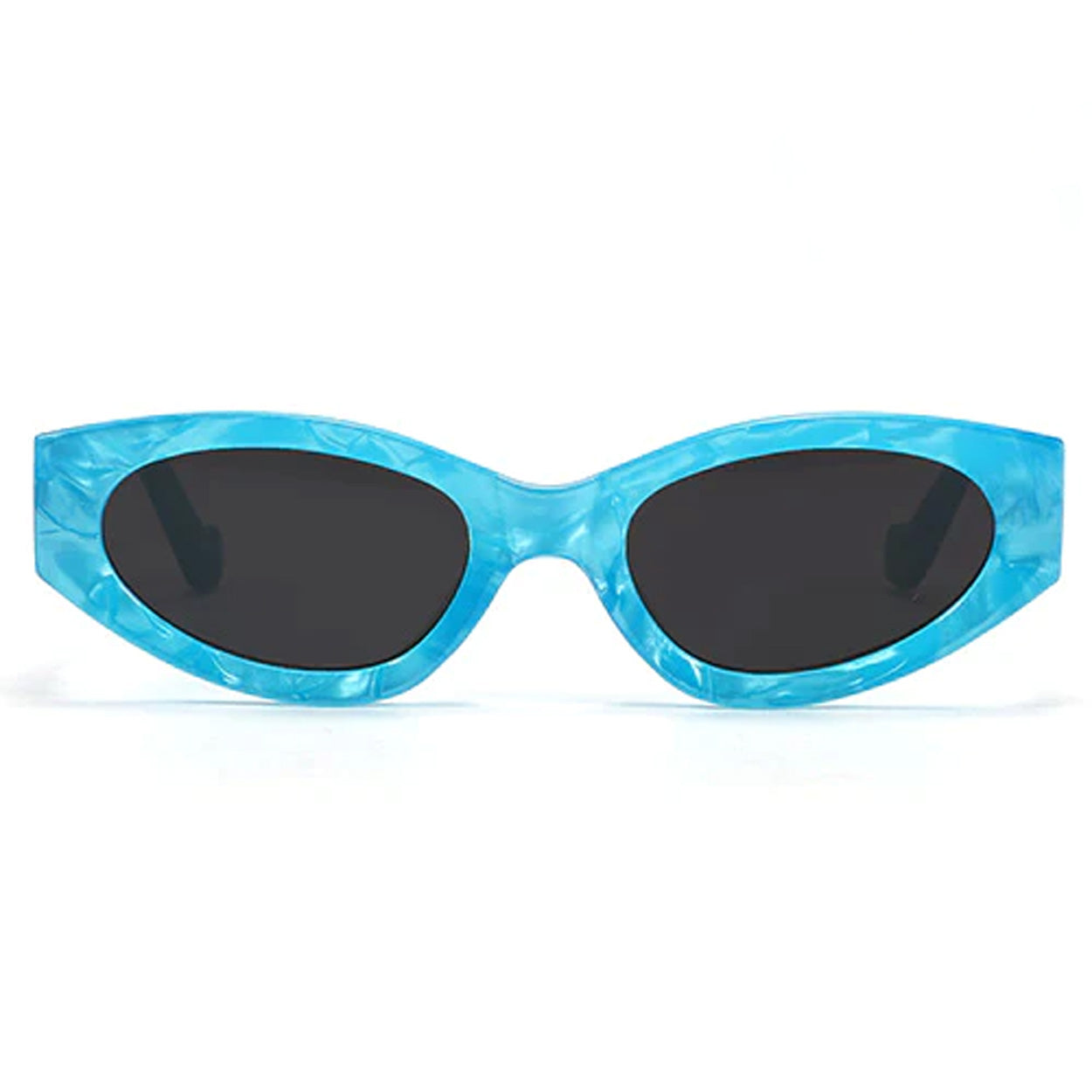 TopFoxx Kat x Money Moves - Blue Women's Cateye Sunglasses - Image 2