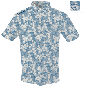 SwingJuice Golf Ballpark Floral Men's Polo