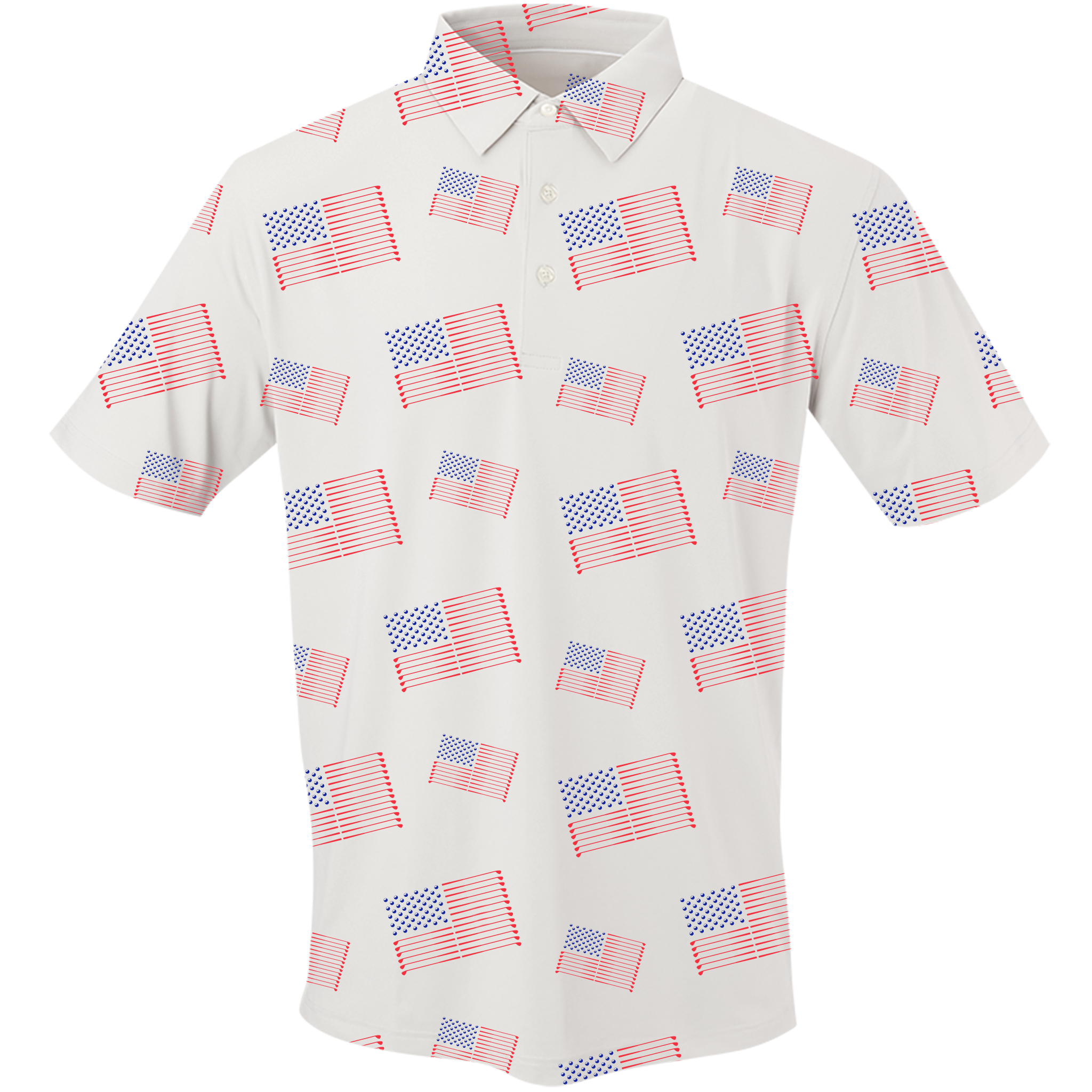SwingJuice Golf Flag Men's Polo