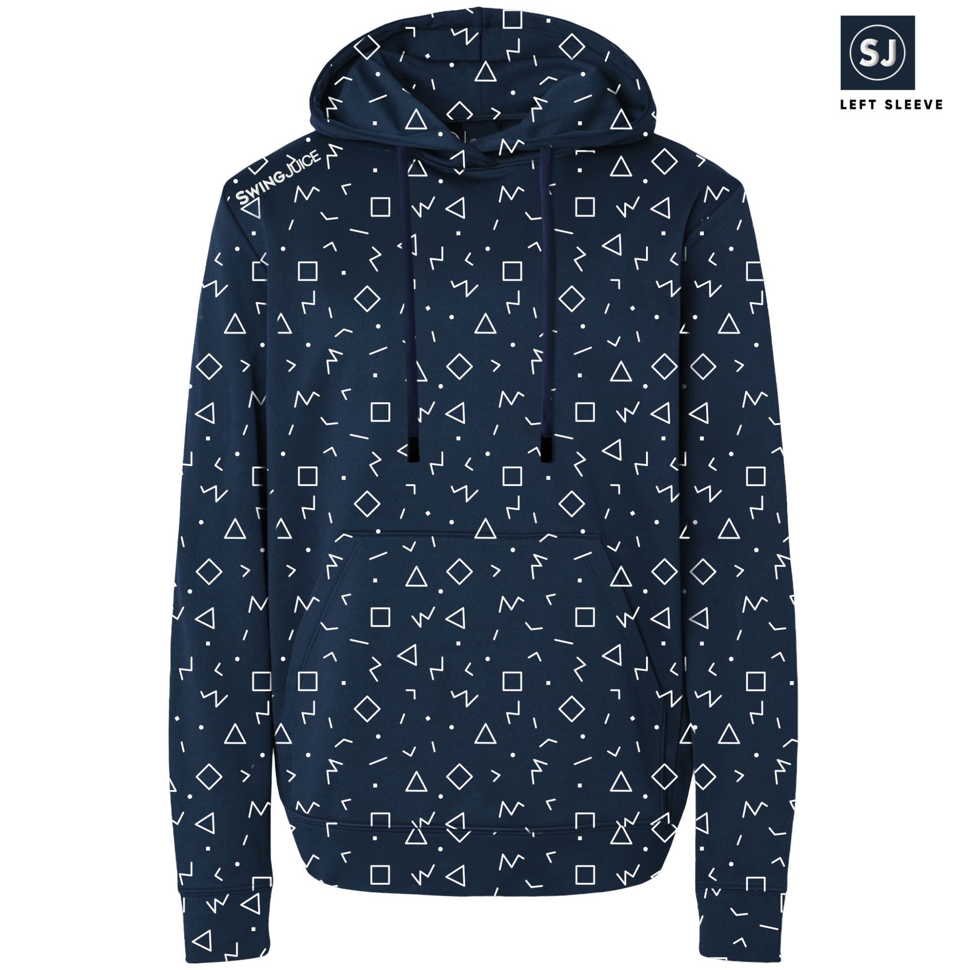 SwingJuice Golf Memphis Geometric Men's Performance Hoodie