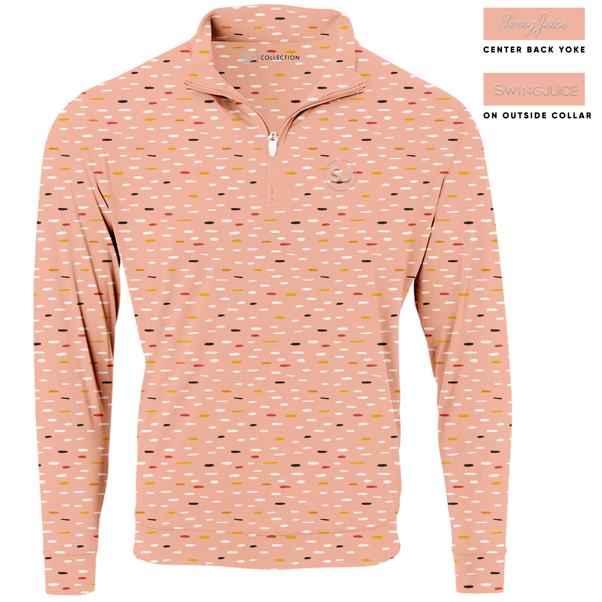 SwingJuice Golf Mid Century Nostalgia Men's Quarter Zip
