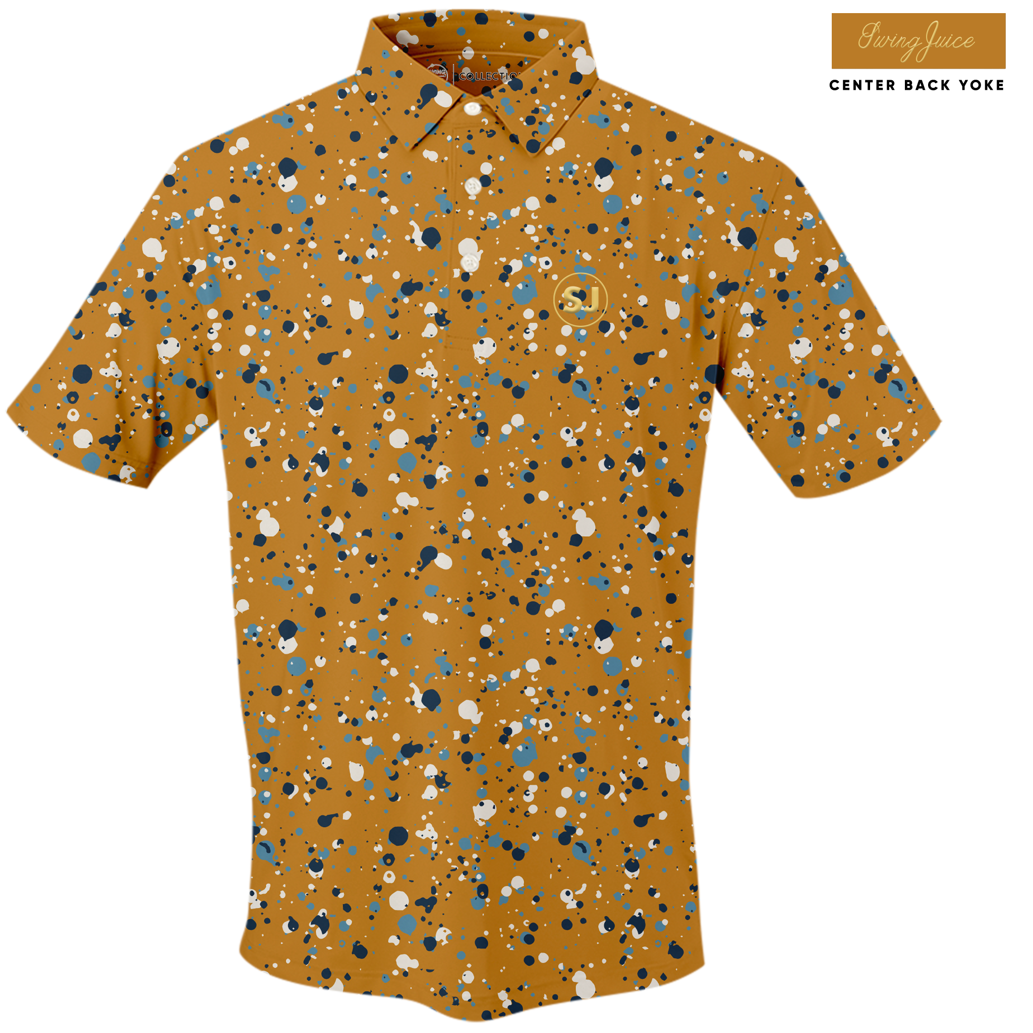 SwingJuice Golf Splatter Men's Polo