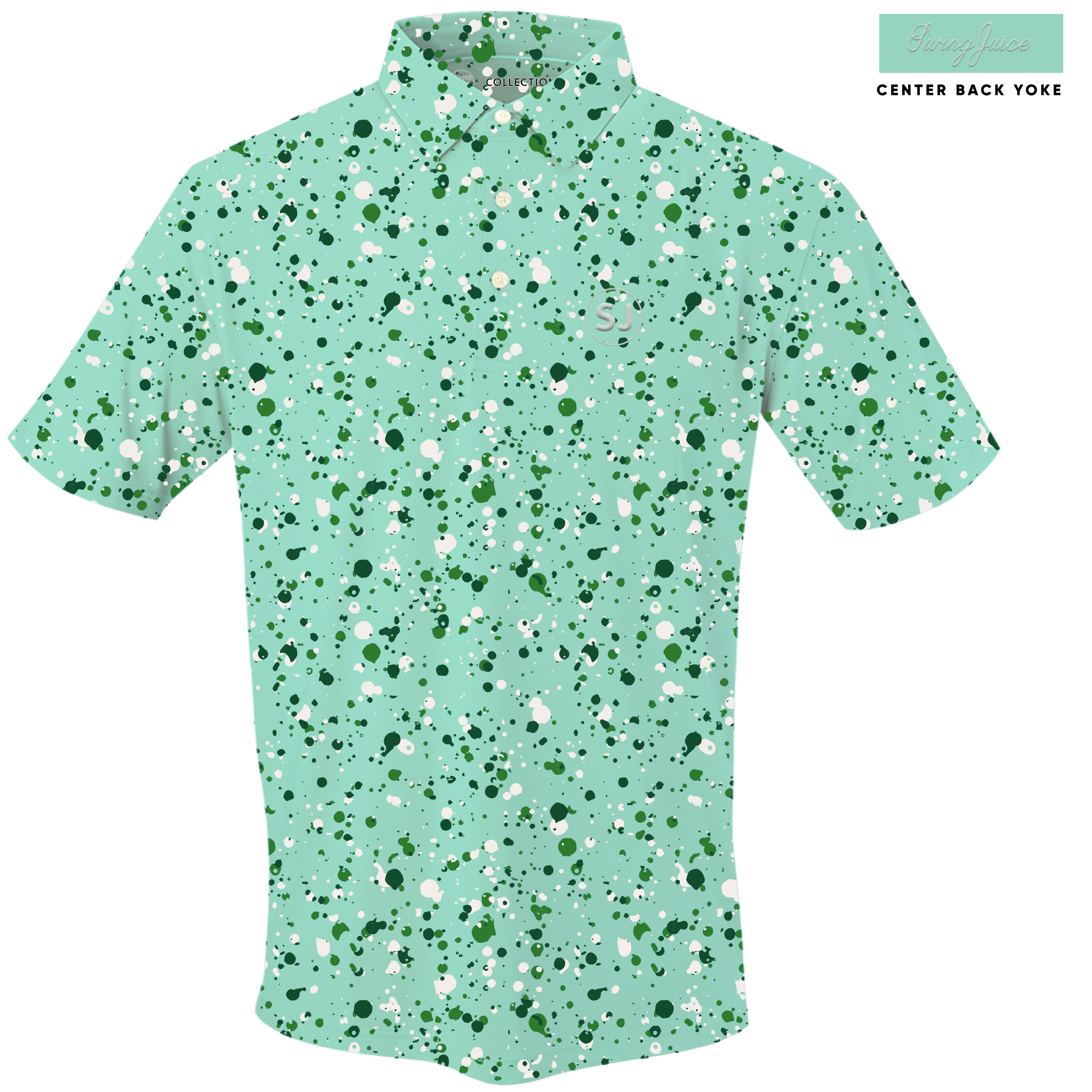 SwingJuice Golf Splatter Men's Polo