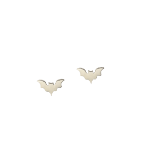 Sterling Silver Bat Stud Earrings