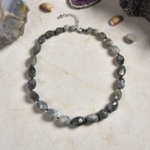 MGR Women's Labradorite Nugget Beaded Necklace