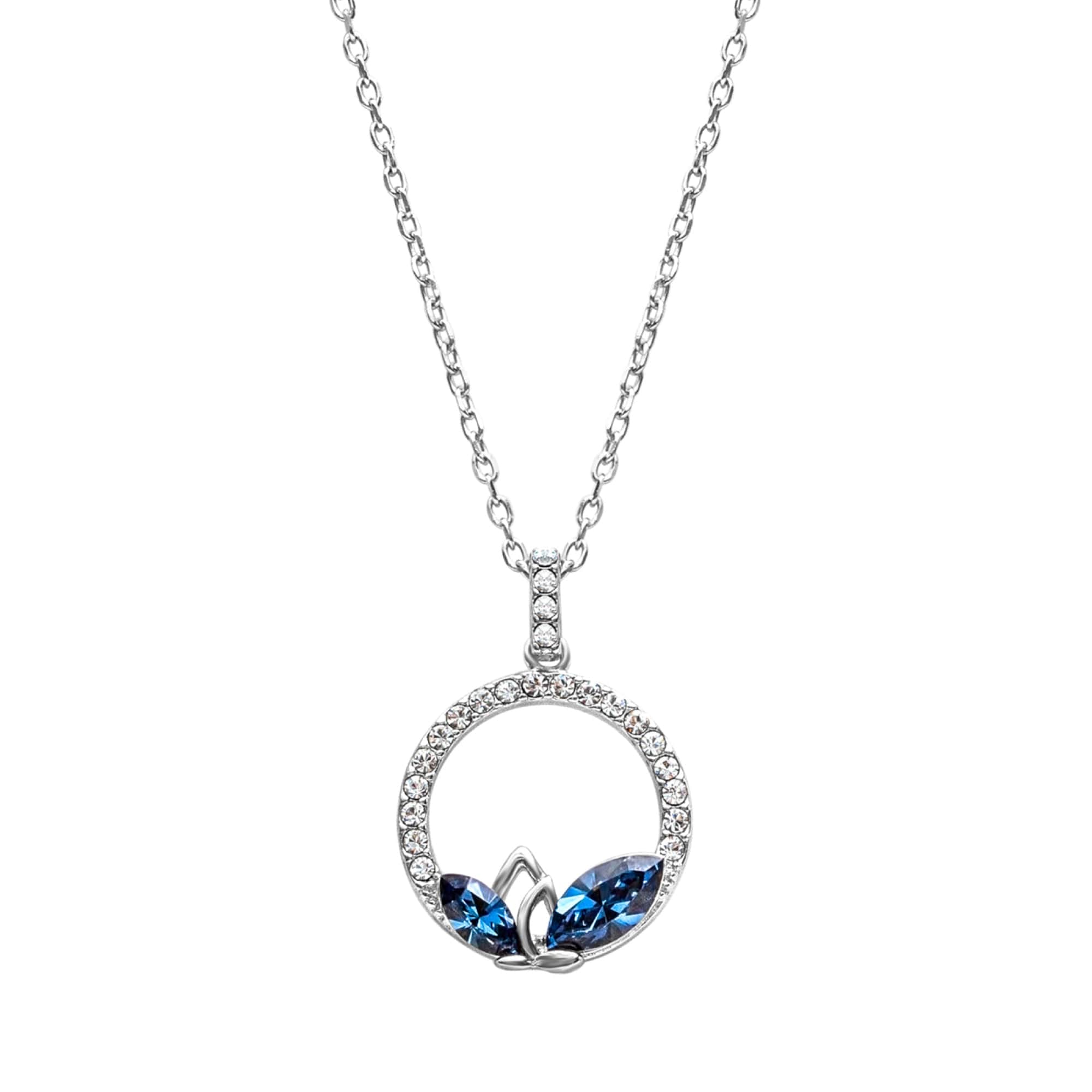 Elegant Dual Marquis Pav?? Pendant Necklace ? Embellished with Swarovski Crystals by callura