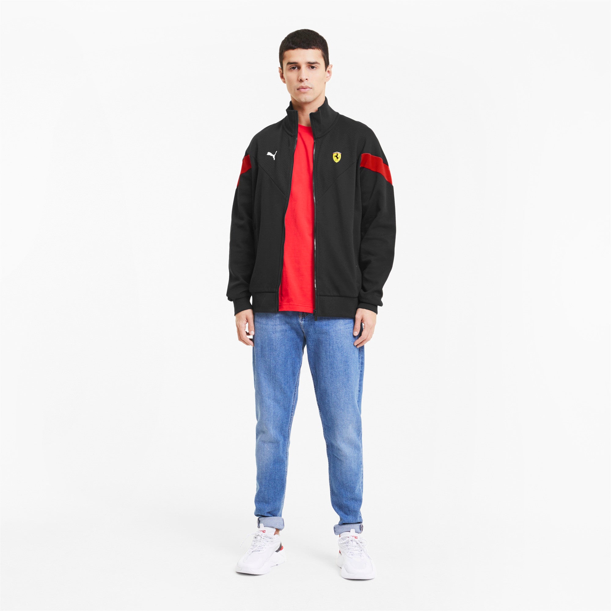 Puma Men's Sf Ferrari Race Mcs Sweat Jacket - 597949-02 - Image 3