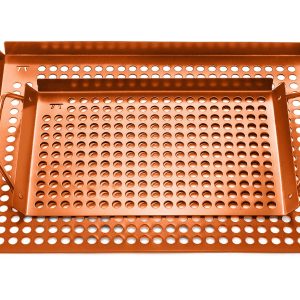 Outset Copper Non-Stick Grilling Tray. Set of 2