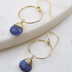 Yuliya Earrings in Sapphire
