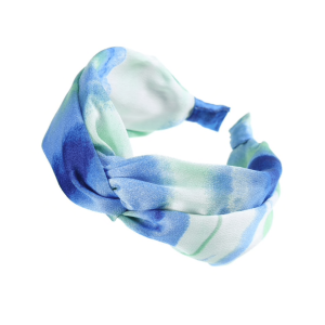 Blue Green Mix Tie-dye Headband