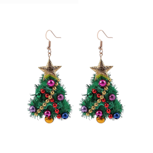 Don't AsK Multi-Coloured Christmas Lights Drop Earrings ?C Festive Holiday Jewellery for Women