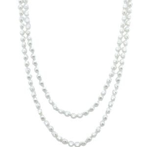White Layered Pearl Necklace
